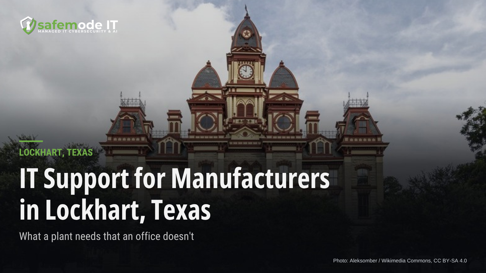 IT Support for Manufacturers in Lockhart, TX